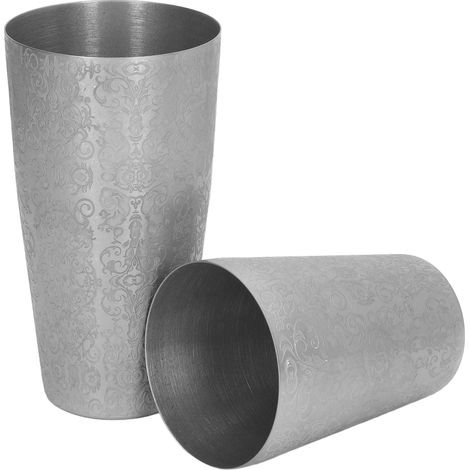 Boston Shaker Set Cocktailshaker, graviertes Design, Edelstahl 304, für Barkeeper (1/5)