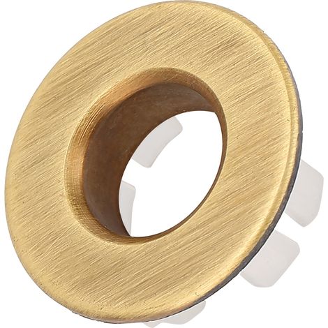 Überlaufabdeckung für Waschbecken im Badezimmer, Küchenspülen-Dekoration, Ersatzloch für Badezimmer, Bronze (1/5)