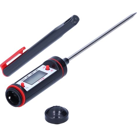 Digitales Fleischthermometer mit Sonde für Grillgerichte, 50 °C bis +300 °C, Stecker-Temperaturmesser WT-1 (1/5)
