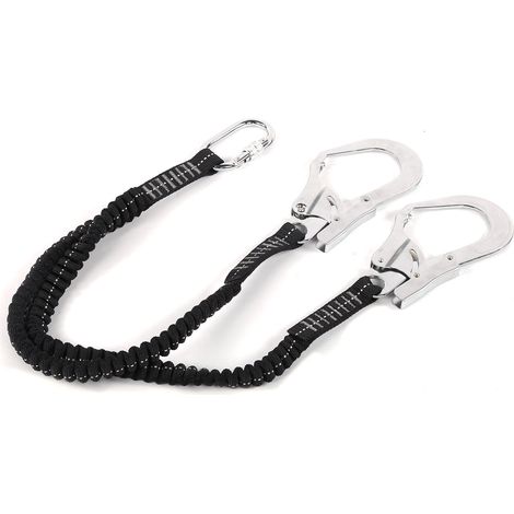 Crochet double en acier, grand format, pour corde élastique, ceinture de sécurité haute résistance et résistante à l'usure (1/5)