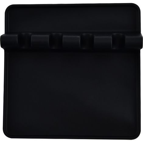 BRAVIX Repose cuillère Kitchen Repos ustensile Pose ustensiles Cuisine louche spatule Couvert Couvercle Support en Silicone avec égouttoir Outil pour protéger Plan de Travail crédence et Plaque Cuisso