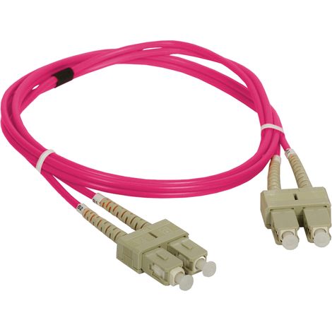 Cable de conexión MM OM4 SC-SC dúplex 50/125 3,0 m alantec