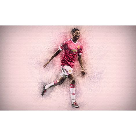 Papier peint panoramique Football - Joueur de Foot - 130 cm x 81 cm (1/2)