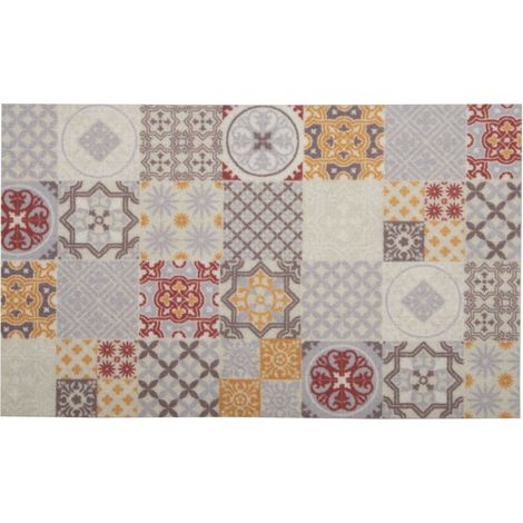 Tapis antidérapant en velours imprimé MILES