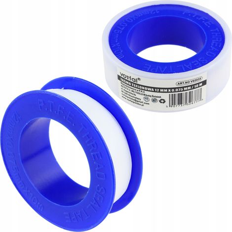 Nastro Teflon sigillante 12mm x 0.75mm / 10m (1/5)