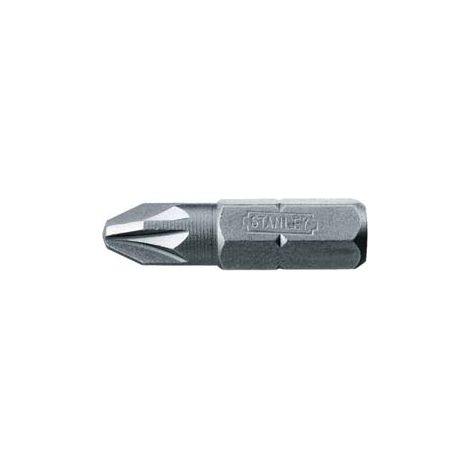 INSERTO A CROCE POZIDRIVE PER AVVITATORI- - mm.25 PZ2 - 25 pezzi STANLEY