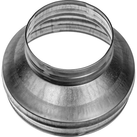 1 Réducteur de conduit Acier galvanisé Joint caoutchouc 150 mm 80 mm Ventilation CVC (1/5)