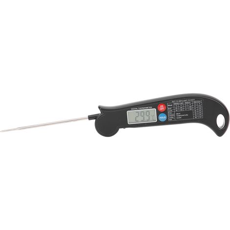 Thermomètre Alimentaire - Sonde Pliable - Plage -50 °C à 300 °C - Précision ±1 °C - Usage Cuisine BBQ Extérieur - 1 Pièce (1/5)