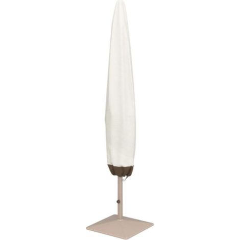 Housse de parasol, beige et marron clair, dimensions 200 x 55/60 cm, résistante à l'eau et au vent (1/5)