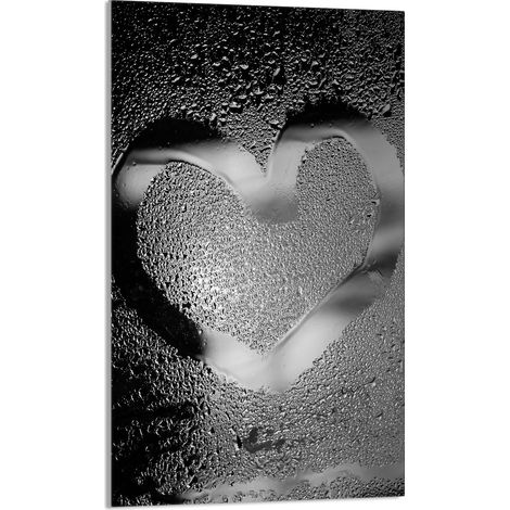 Planche à découper en verre 30 x 52 cm, motif cœur (1/5)