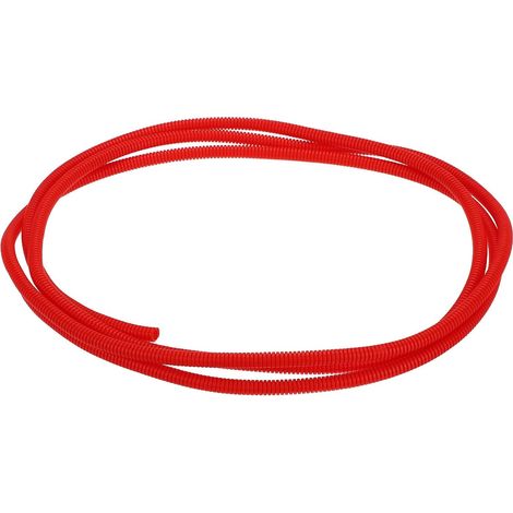 Gaine Fendue pour Câbles 1/4"(6.5mm) DI 10FT(3.0m) Gaine Protectrice Résistante à la Chaleur et au Froid -40F à 257F Conduit Flexible en Plastique pour Protection des Fils, Rouge (1/5)