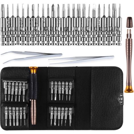 Tragbares 27-in-1-Magnetschraubendreher-Set im Brieftaschenformat zur Reparatur von Mobiltelefonen und Tablets (1/4)