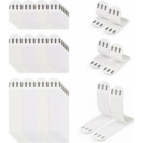 36 Paires (72 Bandes) Languettes Accroches Tableaux sans Percer Bandes de Suspension pour Photos Languettes Accroches Bandes AdhéSives Tableaux Fixation sans Dommage Bandes de Cadre Mural (1/5)