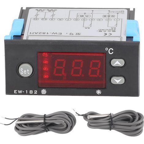 Thermostat Numérique Double Capteur pour Chambre Froide, Contrôle de Température et Dégivrage AC220V (1/5)