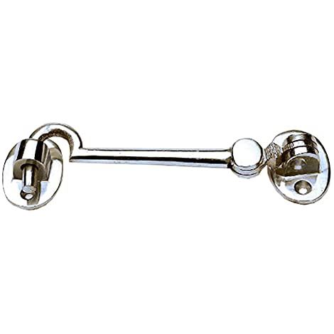 Merriway BH05647 Gancio Fermaporta per Cabine o Armadi, Bianco (1/2)