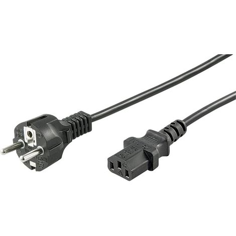 Cordon électrique Goobay 68605 noir 1.50 m 1 pc(s) (1/2)