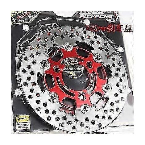 Disques de frein universels uniques 20057mm/22070mm/26060mm pour motos/scooters/motos sportives/vélos, disques de frein usinés CNC pour Yamaha, Honda, Suzuki, KTM (Style A 220 rouge) (1/5)