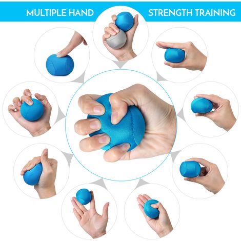 Balles d'entraînement pour les mains, 3 pièces, balle pour les doigts, pour soulager le Stress, entraînement de force (1/5)