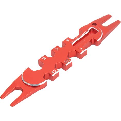 Multifunktionales Universal-Reparaturwerkzeug aus Aluminiumlegierung für Kugelgelenke mit 4 mm, 4,5 mm, 5 mm, 5,5 mm, 7 mm und 8 mm Durchmesser (rot) (1/5)