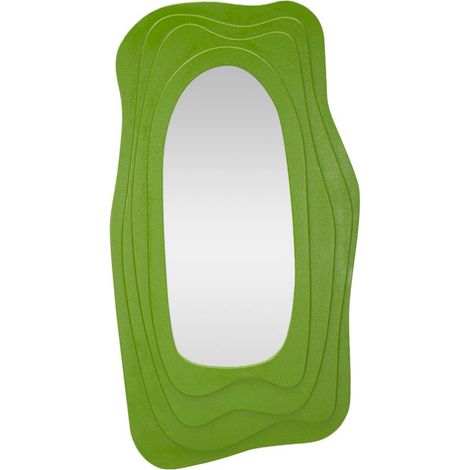 Specchio da parete in legno verde, 90x4x165 cm – Dafne (1/5)