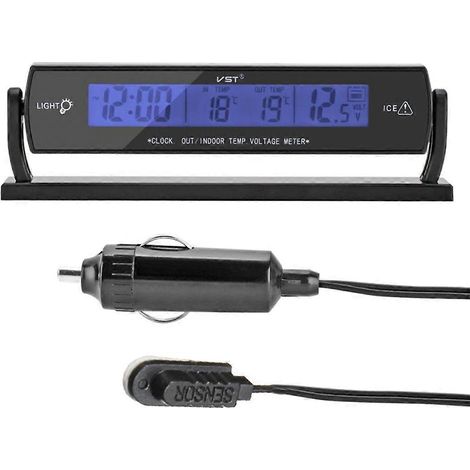 Digitale Autouhr, Mini-Autouhr, Armaturenbrettuhr für Pkw und Lkw (1/5)