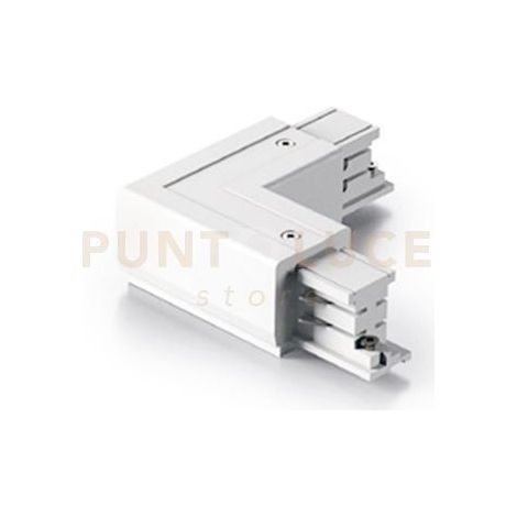 GBIC19- GIUNTO A "L" CONNETTORE SINISTRO ELETTRICO-MECCANICO 220-240V PER SISTEMA BINARIO BIANCO
