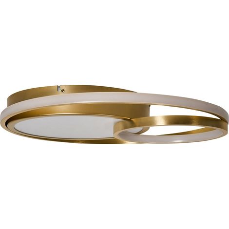 Ceiling Lamp Gold Aluminium Integrated LED Lights Geometric Shapes Round Rings Decorative Modern Lighting COQUET (1/5)