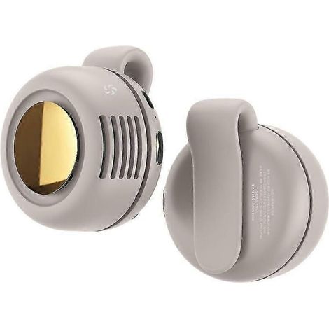 Ventilateur portable à pince rechargeable USB, mini ventilateur à pince pour le cou et la taille, ventilateur de refroidissement réglable (1/5)