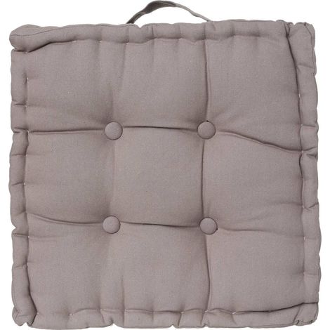 Cojín de suelo gris 40 x 40 cm - Atmosphera créateur d'intérieur