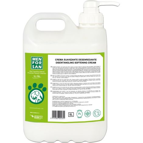 Crema suavizante desenredante MENFORSAN 5 L para perros y gatos