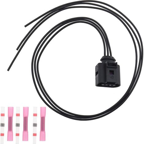Connecteur Thermorétractable, Prise de Capteur d'arbre à Came à 3 Broches Compatible poue Voiture 1J0973703 (1/5)