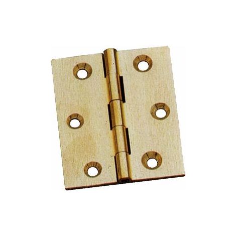 CERNIERE OTTONE FRESATO PIANE 30X25