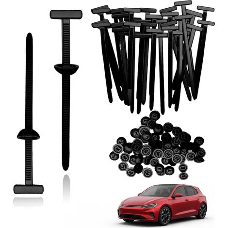 Lot de 100 attaches de câbles universels pour réparations, support de serre-câbles, fixation en nylon résistant aux UV, utilisation polyvalente pour voiture, maison et industrie, serre-câbles rapides (1/5)