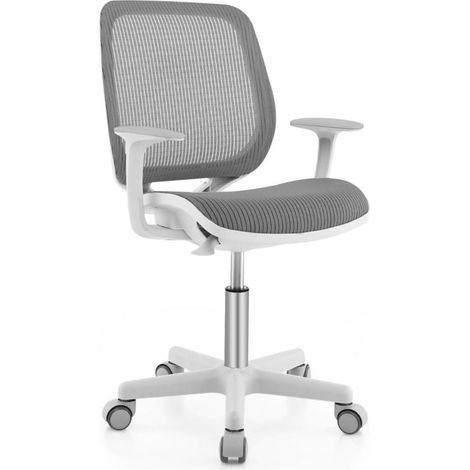 Maille respirante et assise rembourrée, plus de confort, chaise de bureau enfant à roulettes pour l'étude (1/5)