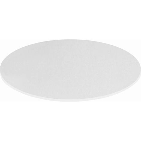 KONTE.DESIGN Piano per Tavolo SPARGI Rotondo Bianco Diametro 70 cm sp. 18 mm