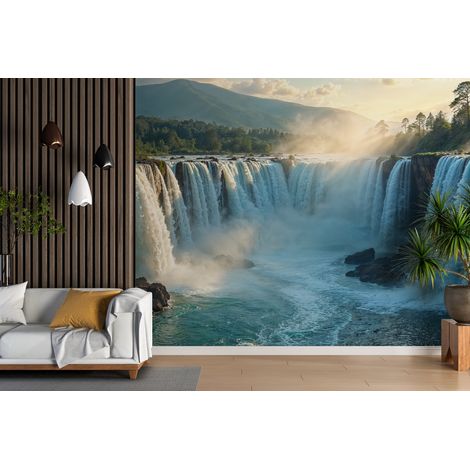 Papier peint cascades chutes deau tropicales - 150 x 250 cm (1/2)