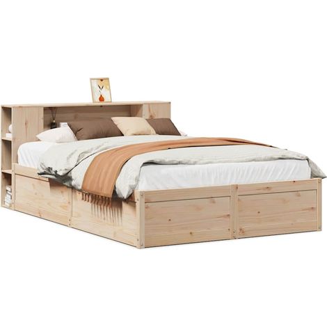 Maison Exclusive - Letto senza Materasso 135x190 cm in Legno Massello di Pino