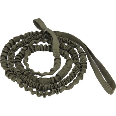 Barre de remorquage pour vélo en nylon extensible, longueur naturelle 2,7 m, corde de remorquage portable pour vélo, course et marche, verte (1/5)