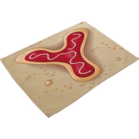 Tapis De Table En Coton Et Lin - Isolation Thermique Et Résistance À L'usure - Pour Salle À Manger Et Cuisine - Lot De 2 (1/2)