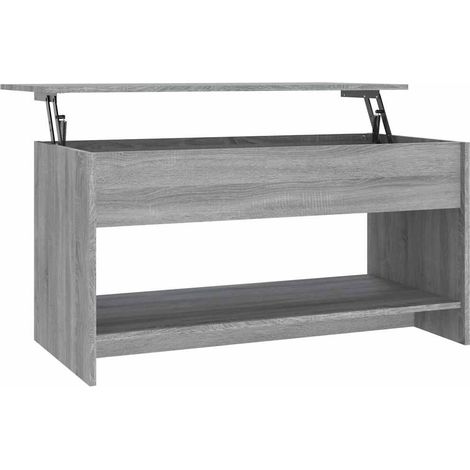 Maison Exclusive - Couchtisch Grau Sonoma 102x50x52,5 cm Holzwerk (1/5)
