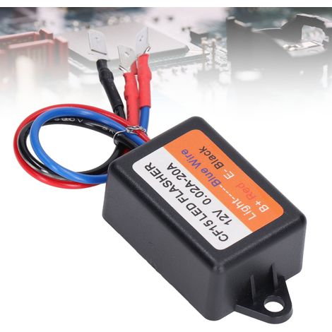 Contrôleur Strobe Flash Auto 12V pour Feux Clignotants LED, Module Relai 0.02‑20A