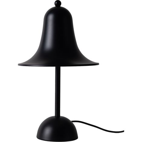 Lampe de table métal noir mat D.18cm H30cm