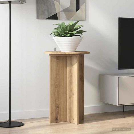 vidaXL Supporto per piante 2 pcs Rovere Artigianale Ø40 x 60 cm