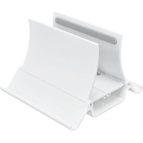 Laptopständer aus ABS-Kunststoff, automatisch verstellbar, mit Handyhalterung, benutzerfreundlich und stabil fürs Büro, Weiß (1/5)