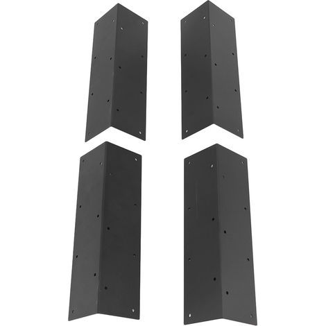 Eckverbinder aus Stahl für Hochbeete. Metall-Eckverbinder für Hochbeete mit einer Höhe von 50 bis 60 cm. (1/5)