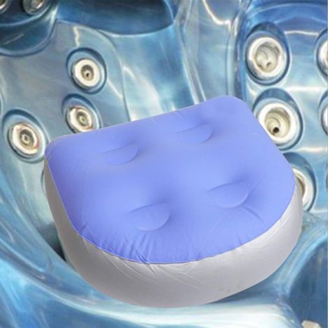 Rehausseur gonflable avec coussin et ventouses pour dossier de chaise, coussin gonflable de spa pour adultes et enfants (1/2)