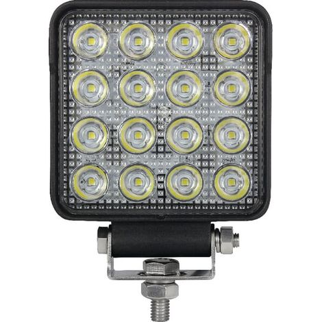 LED-Arbeitsleuchte, quadratisch, 25 W, 3040 lm, 10/30 V, fokussiertes Licht, 16 LEDs, Kramp LA10024 (1/5)