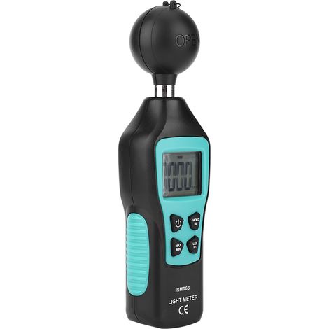 Luxmètre numérique portable RM063 de haute précision avec écran LCD, photomètre