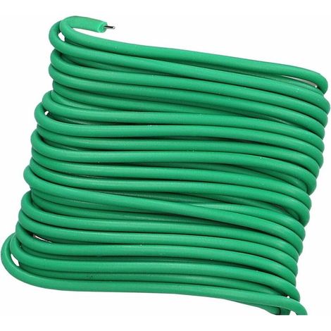 Fil de ligature, câble de plantation, fil floral, fil de jardin, revêtement en silicone souple, 3 mm x 5 m (1/4)