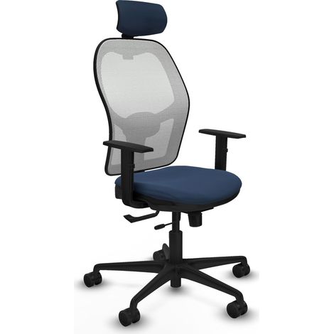 Sedia da ufficio piqueras y crespo Jorquera blu navy nylon (1/2)